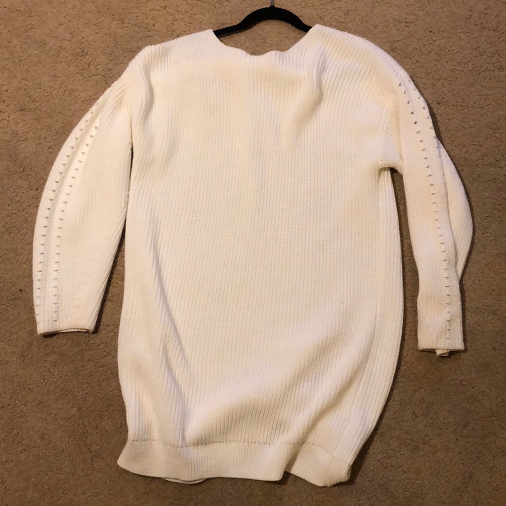 ASOS white sweater dress
